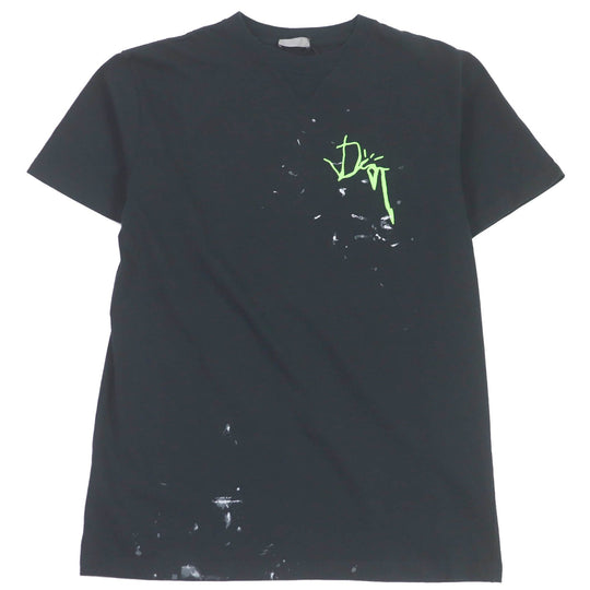 Dior HOMME Short sleeve T-shirt 283J685B0554 Main: 100% cotton black mens XS Used Authentic