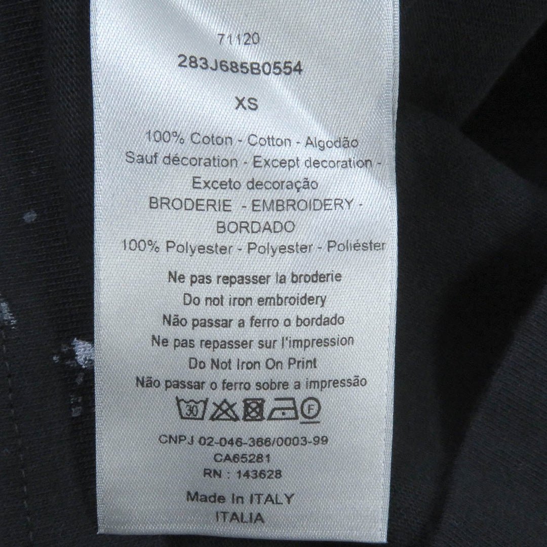 Dior HOMME Short sleeve T-shirt 283J685B0554 Main: 100% cotton black mens XS Used Authentic