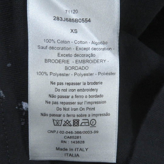 Dior HOMME Short sleeve T-shirt 283J685B0554 Main: 100% cotton black mens XS Used Authentic