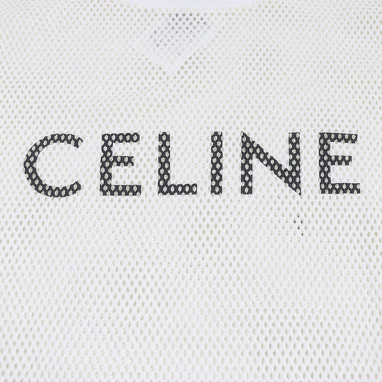 CELINE Short sleeve T-shirt 2X59A950P Main: 100% cotton white mens M Used Authentic