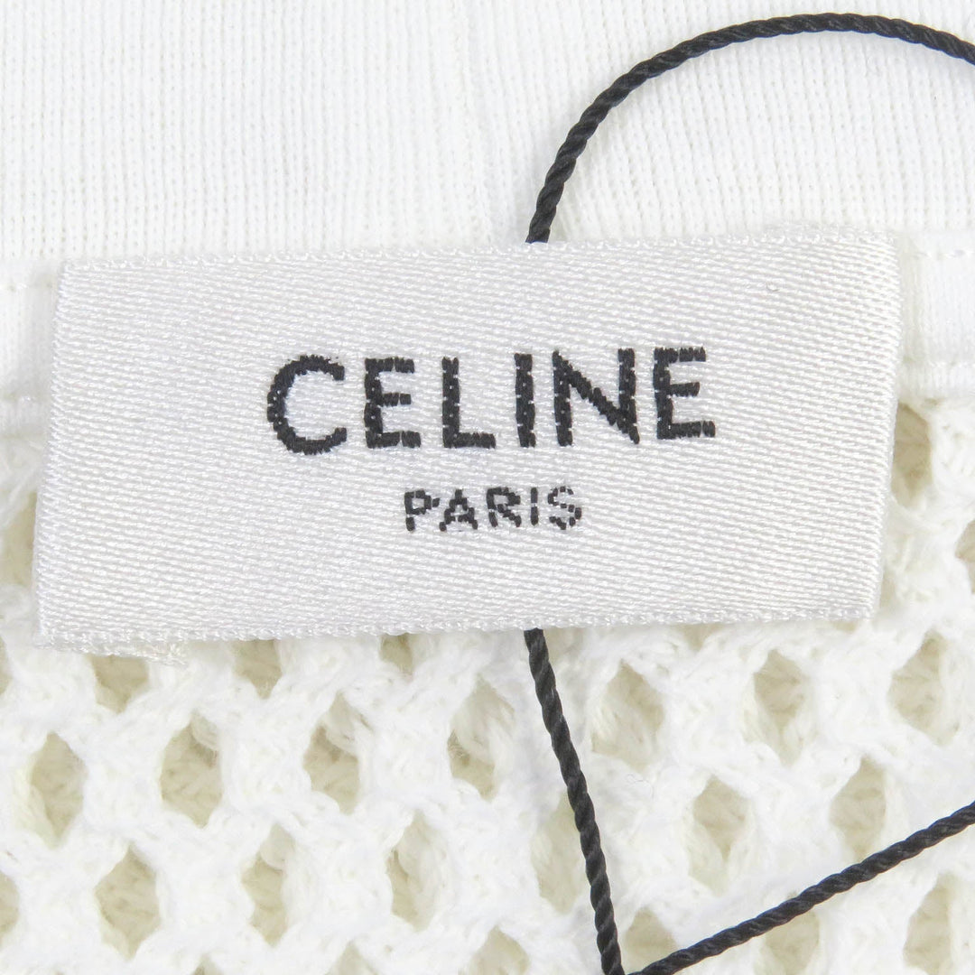 CELINE Short sleeve T-shirt 2X59A950P Main: 100% cotton white mens M Used Authentic