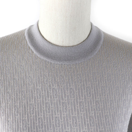 FENDI knit FZX849 Main: 67% wool, Main: 31% viscose, Main: 2% elastane gray Women 40 Used Authentic