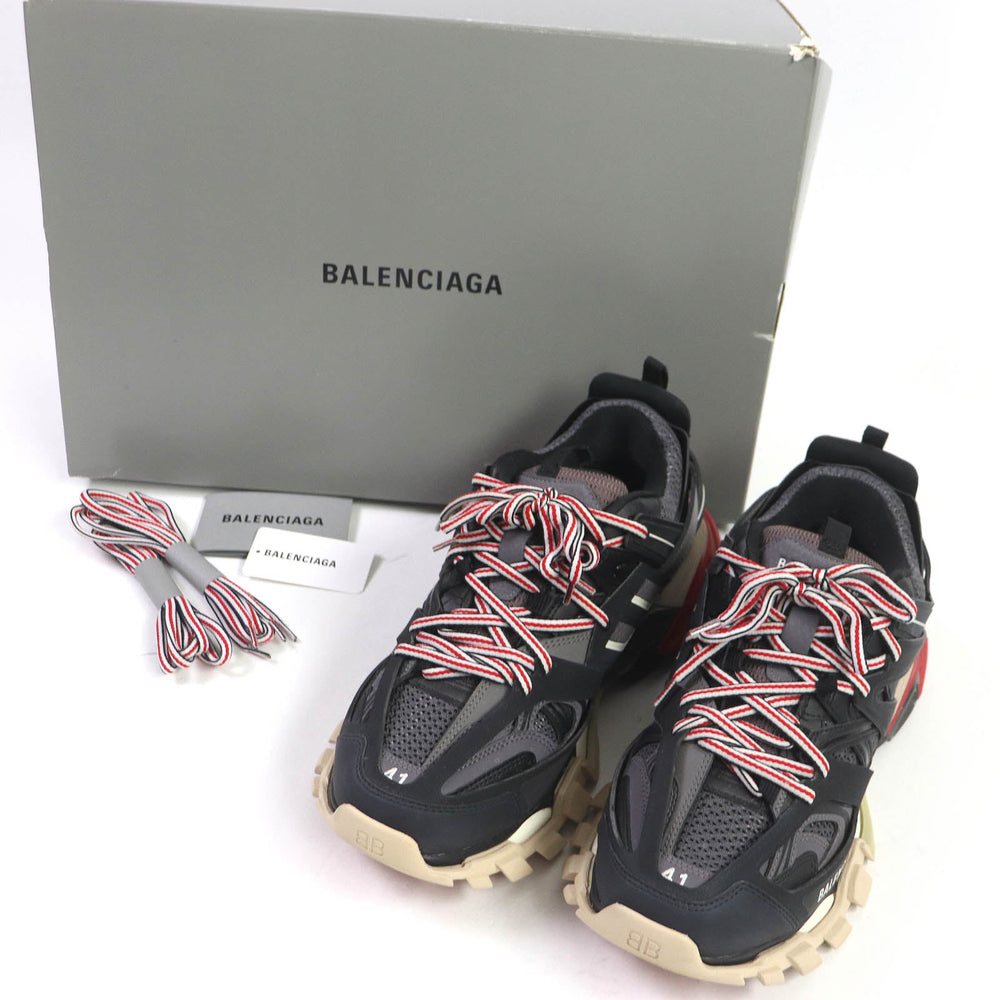 BALENCIAGA Low cut sneakers 542023 Leather black Track mens 41 Used Authentic