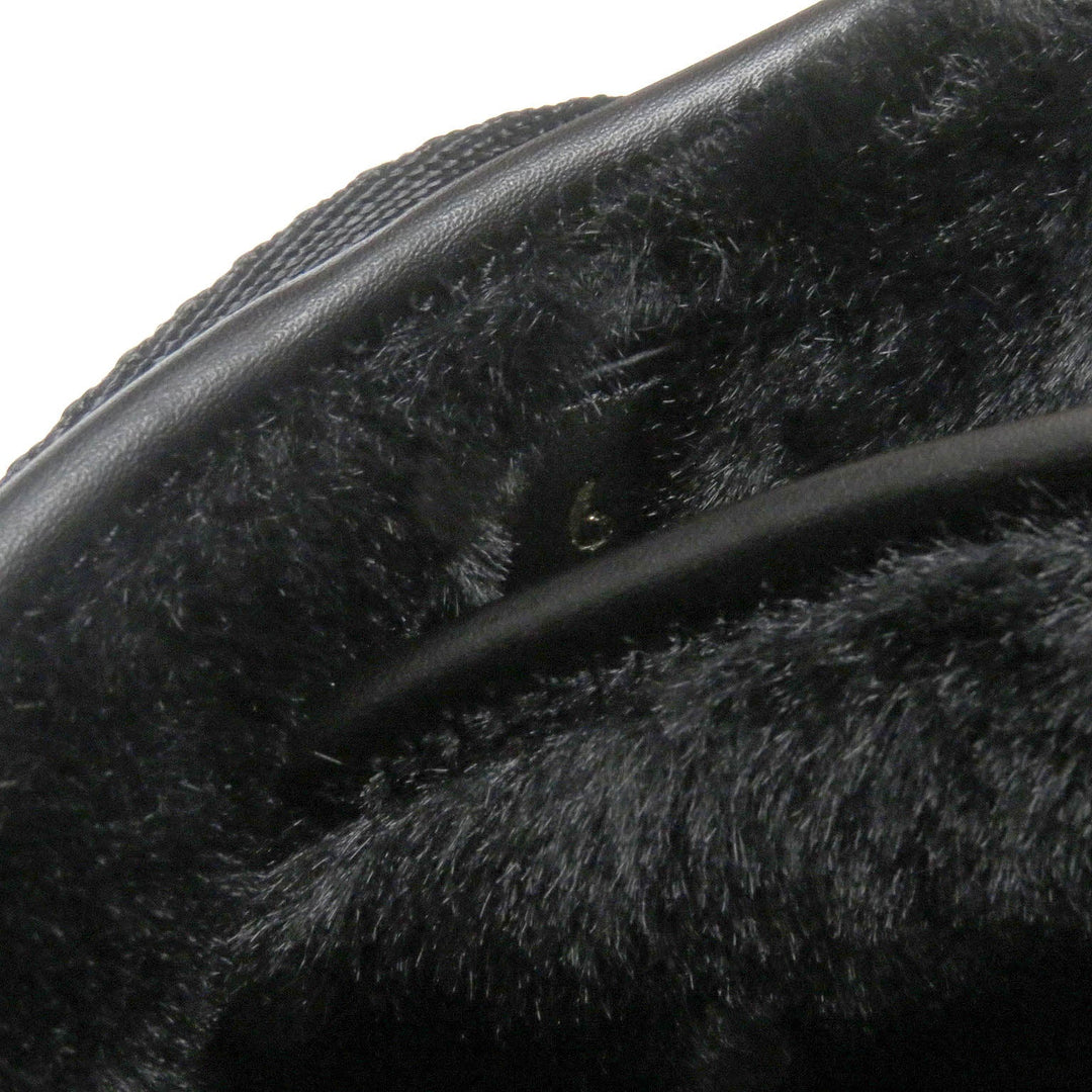 LOUIS VUITTON Sandals Main: Leather, Main: Eco-fur black honolulu line mens 6 Used Authentic