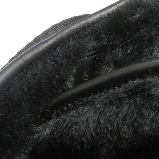 LOUIS VUITTON Sandals Main: Leather, Main: Eco-fur black honolulu line mens 6 Used Authentic