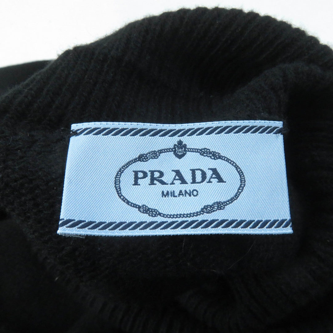 PRADA knit Main: 70% wool, Main: 30% cashmere black Women 40 Used Authentic