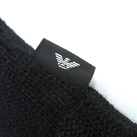 EMPORIO ARMANI knit 3Z1MY1 Main: 59% viscose, Main: 41% cotton black mens M Used Authentic