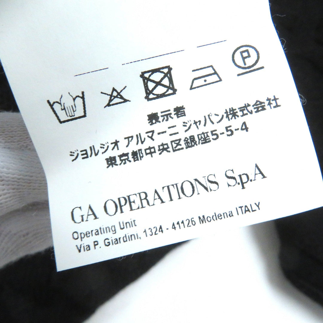 EMPORIO ARMANI knit 3Z1MY1 Main: 59% viscose, Main: 41% cotton black mens M Used Authentic