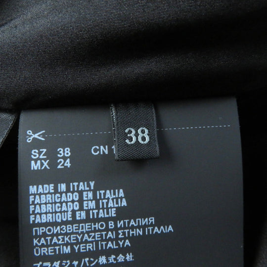 PRADA one piece P3C98 Main: 100% silk black Women 38 Used Authentic