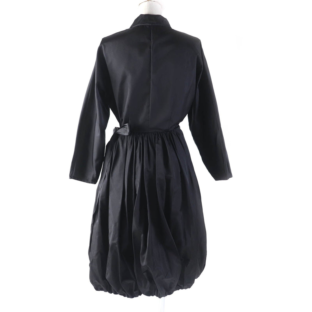 PRADA one piece P3C98 Main: 100% silk black Women 38 Used Authentic