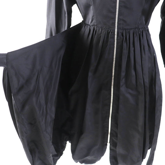 PRADA one piece P3C98 Main: 100% silk black Women 38 Used Authentic