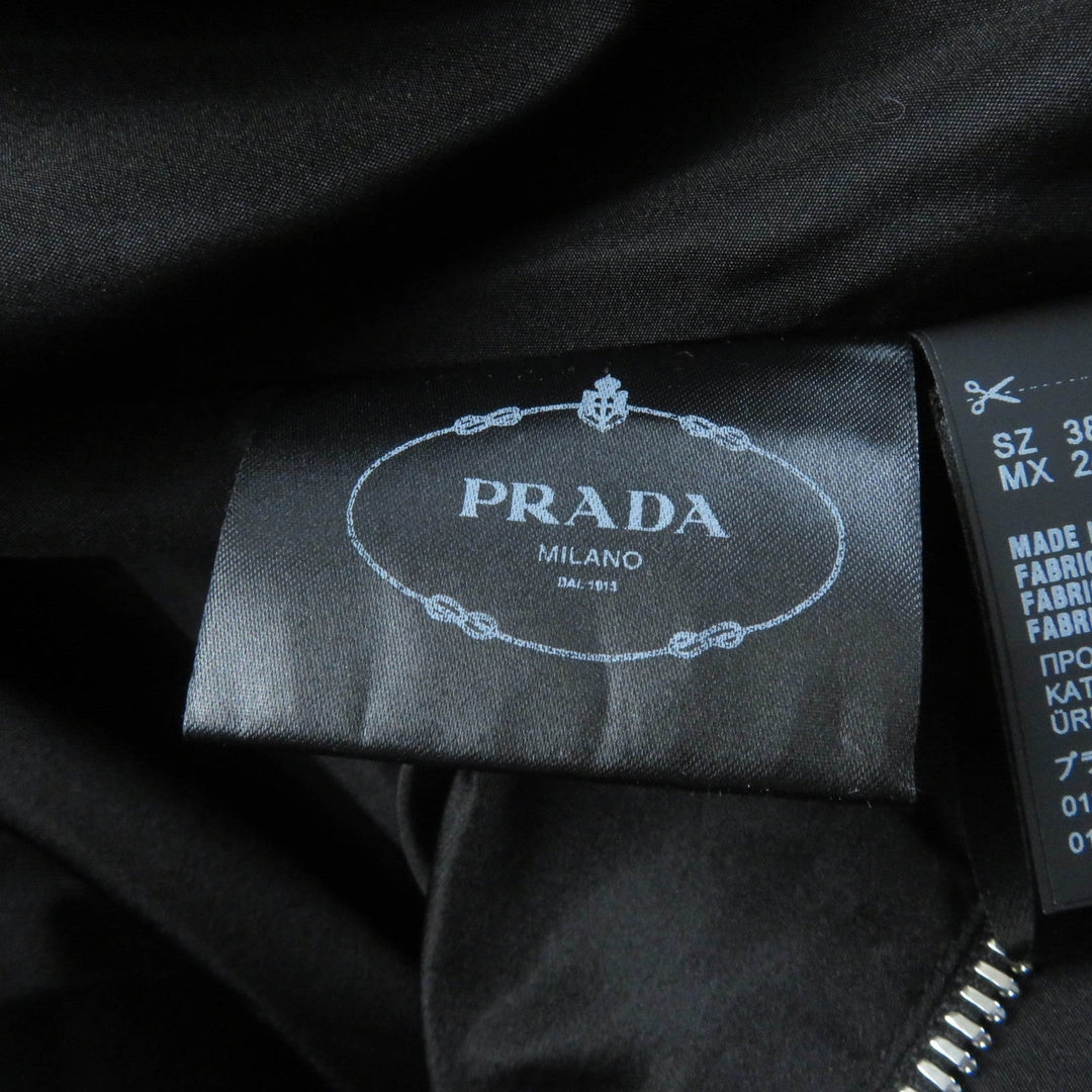 PRADA one piece P3C98 Main: 100% silk black Women 38 Used Authentic