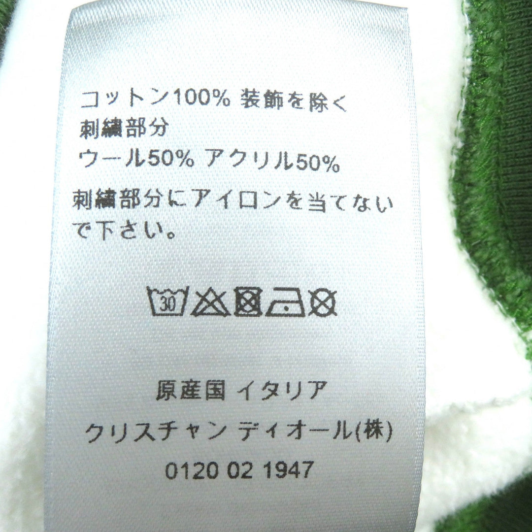 Dior HOMME Hoodie 393J678A0807 Main: 100% cotton, some parts: 50% wool, some parts: 50% acrylic Green white mens M Used Authentic