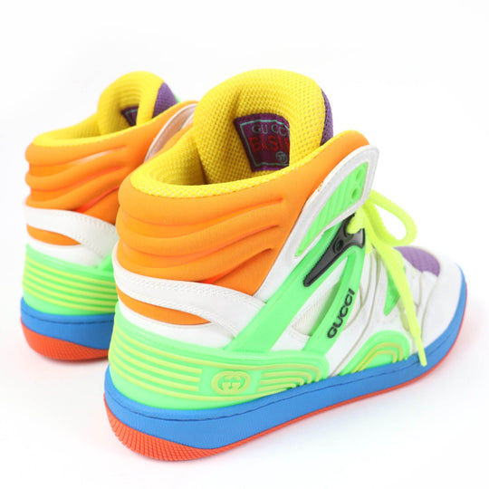 GUCCI High cut sneakers 661310 Main: Leather multicolor BASKET Women 37 Used Authentic