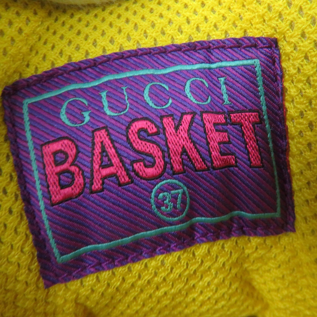 GUCCI High cut sneakers 661310 Main: Leather multicolor BASKET Women 37 Used Authentic
