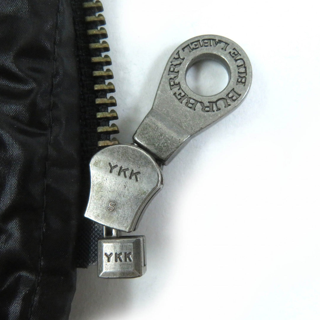 BURBERRY BLUE LABEL Down jacket FCF16-620-09 Main: 100% nylon, Part: 100% polyester, Fur: raccoon, Filling: 90% down, Filling: 10% feather Black type Women 38 Used Authentic