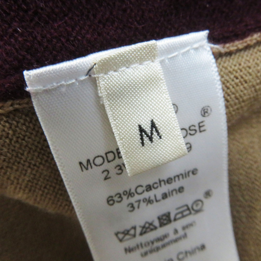 CELINE knit Main: 63% cashmere, Main: 37% wool Bordeaux Pink Phoebe Philo Women M Used Authentic