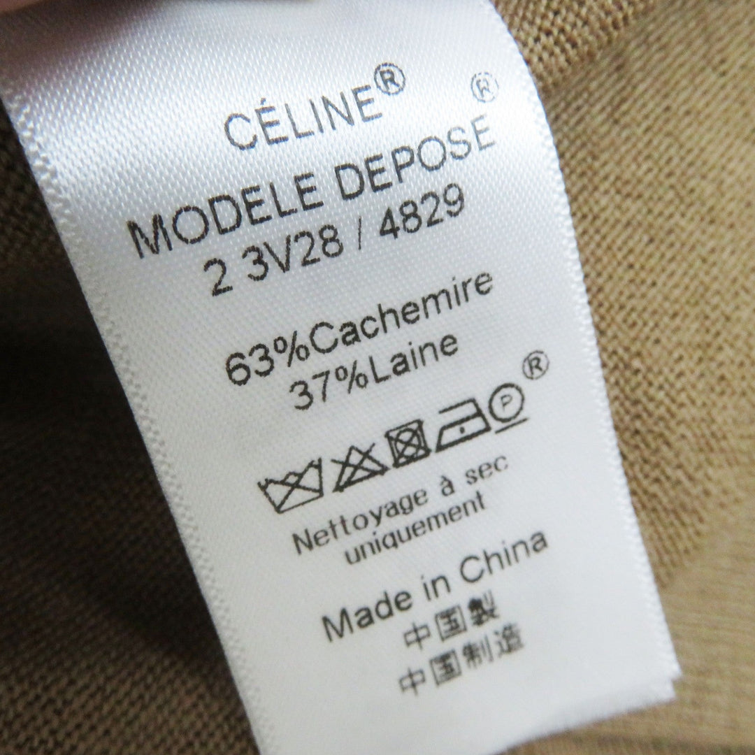 CELINE knit Main: 63% cashmere, Main: 37% wool Bordeaux Pink Phoebe Philo Women M Used Authentic