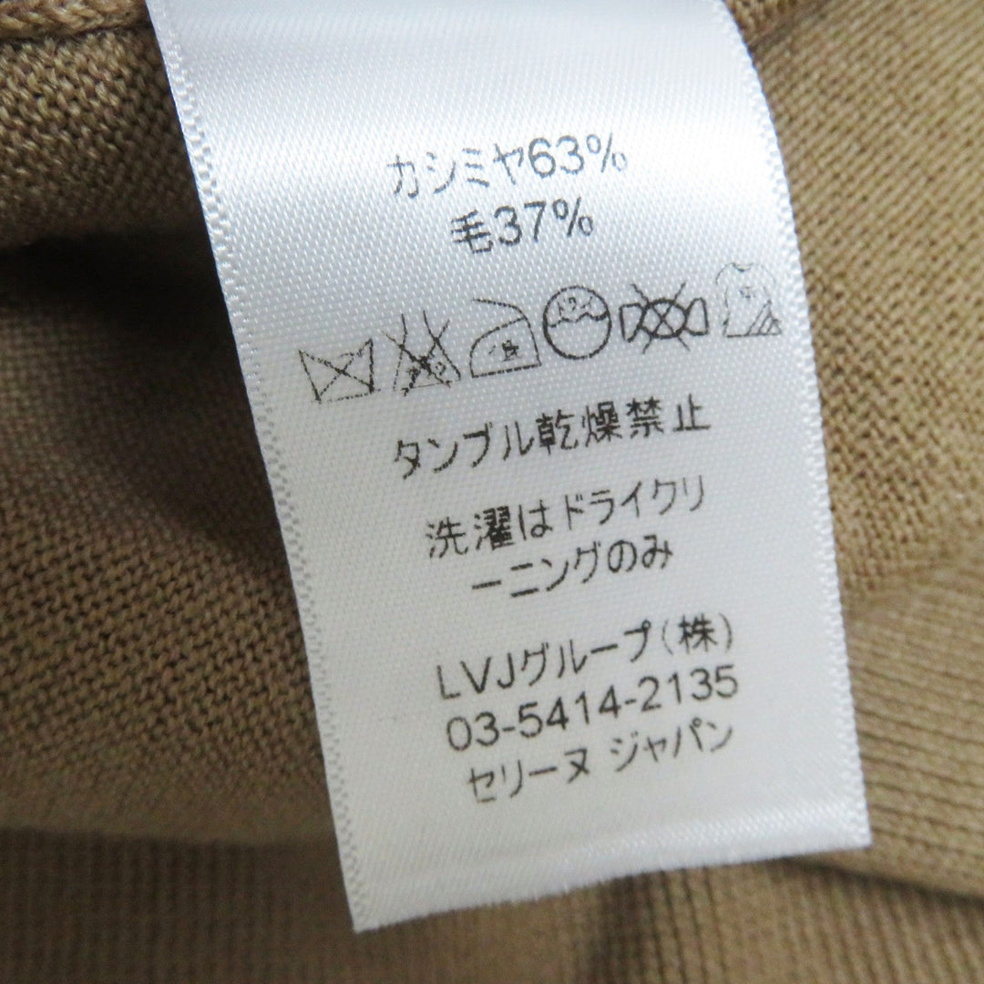 CELINE knit Main: 63% cashmere, Main: 37% wool Bordeaux Pink Phoebe Philo Women M Used Authentic