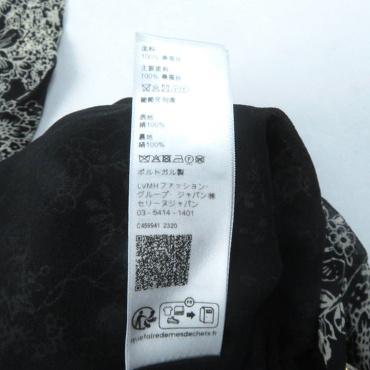 CELINE dress 2R13J545V Outer: 100% silk, Lining: 100% silk black Lavalliere mini dress Women 36 Used Authentic