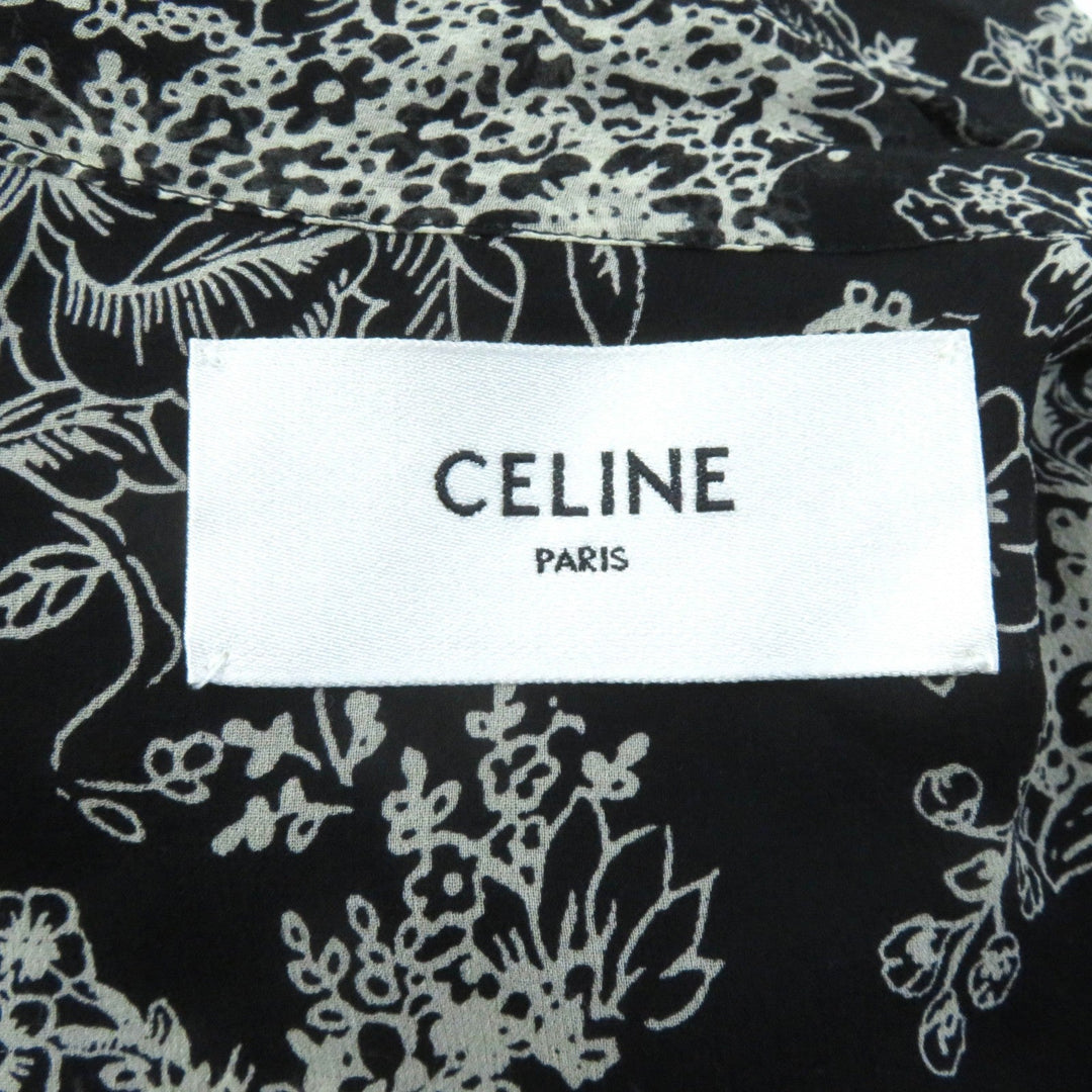 CELINE dress 2R13J545V Outer: 100% silk, Lining: 100% silk black Lavalliere mini dress Women 36 Used Authentic