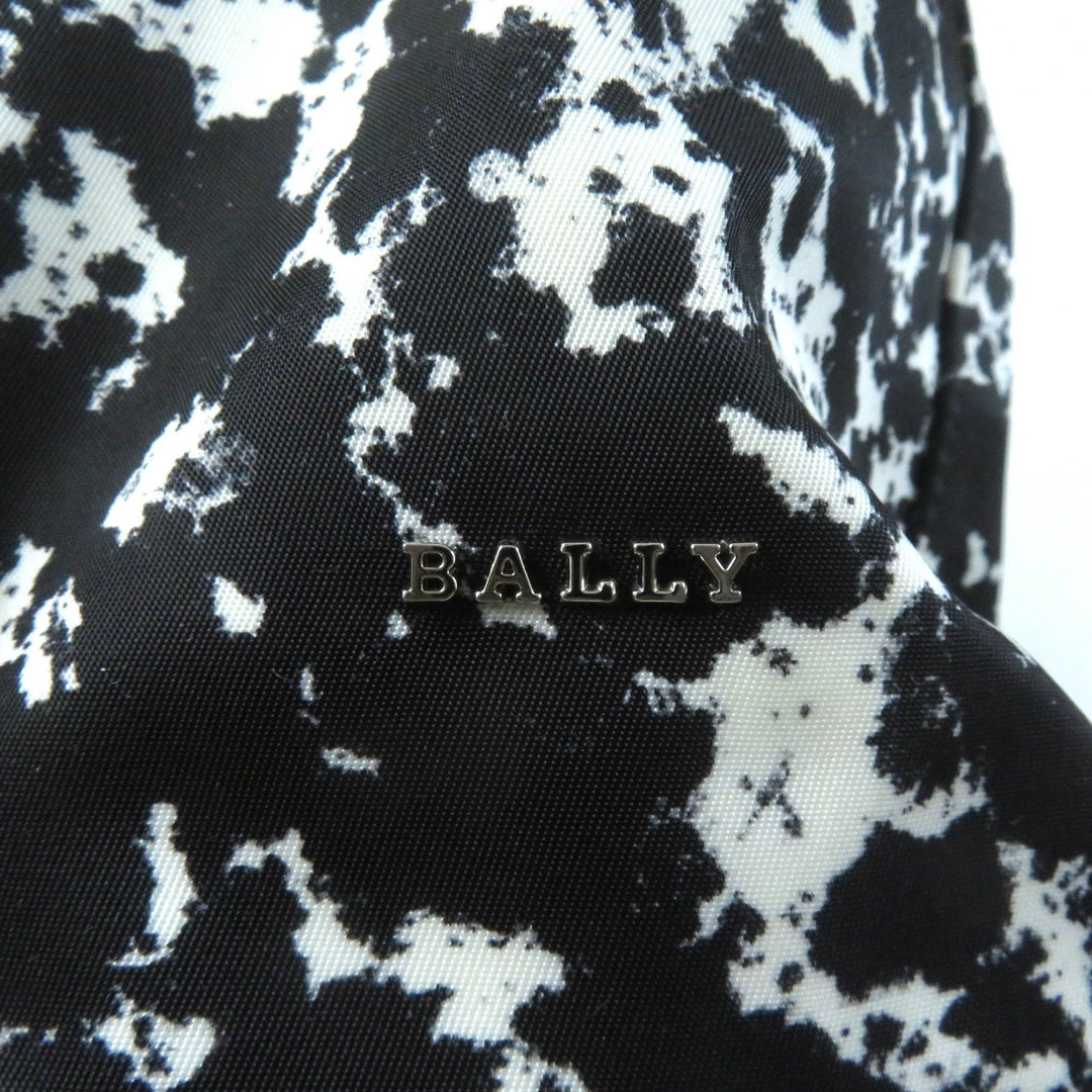 BALLY Tote Bag leather Black White WOLFSON TOTE mens(Unisex) Used Authentic