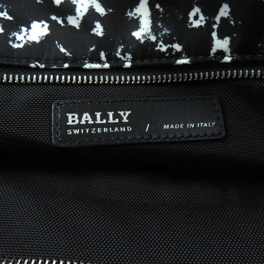 BALLY Tote Bag leather Black White WOLFSON TOTE mens(Unisex) Used Authentic
