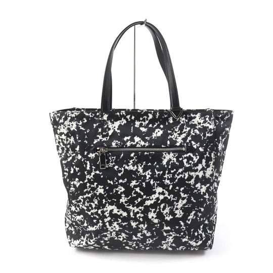 BALLY Tote Bag leather Black White WOLFSON TOTE mens(Unisex) Used Authentic