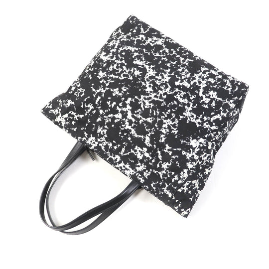 BALLY Tote Bag leather Black White WOLFSON TOTE mens(Unisex) Used Authentic