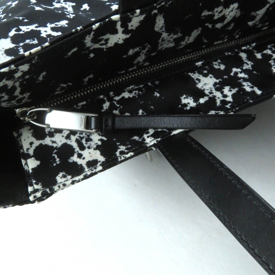 BALLY Tote Bag leather Black White WOLFSON TOTE mens(Unisex) Used Authentic