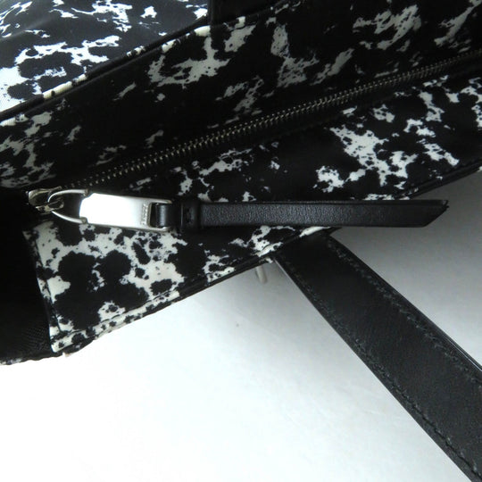 BALLY Tote Bag leather Black White WOLFSON TOTE mens(Unisex) Used Authentic
