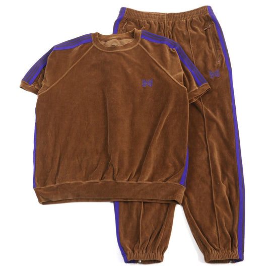 Needles setup KP433/KP435 Main: 80% cotton, Main: 20% polyester, Part: 100% polyester, Part: 100% rayon Brown purple mens S Used Authentic