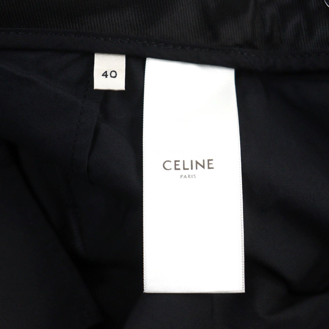CELINE Pants 2P209673D Outer: 100% wool, Part: 100% cotton black mens 40 Used Authentic