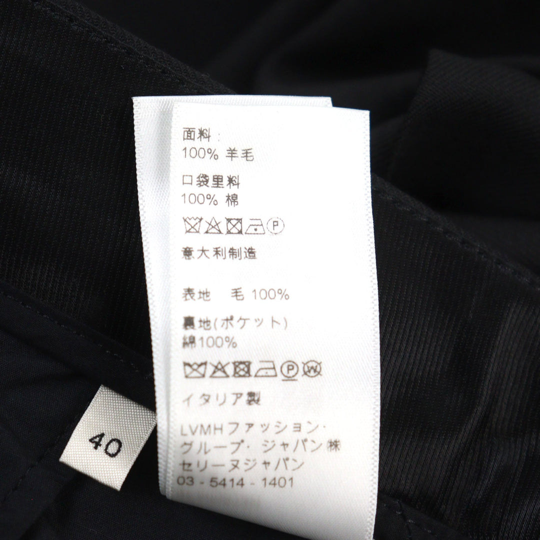 CELINE Pants 2P209673D Outer: 100% wool, Part: 100% cotton black mens 40 Used Authentic