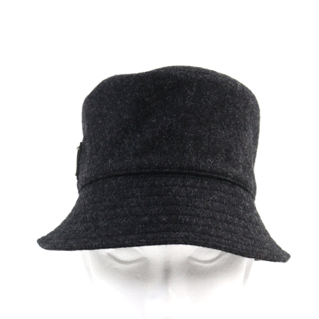PRADA hat 2HC137 Outer: 100% wool, Lining: 100% cotton Dark gray mens M Used Authentic