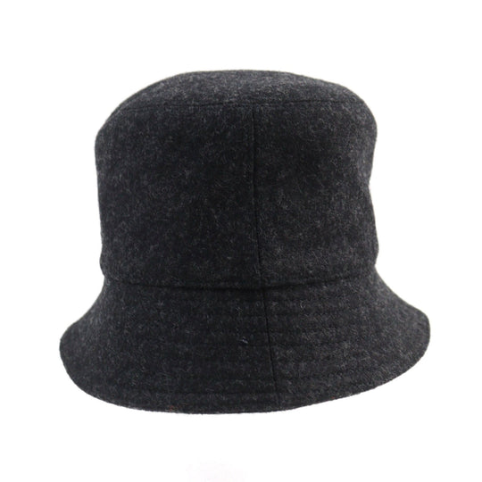 PRADA hat 2HC137 Outer: 100% wool, Lining: 100% cotton Dark gray mens M Used Authentic