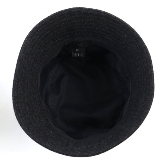 PRADA hat 2HC137 Outer: 100% wool, Lining: 100% cotton Dark gray mens M Used Authentic