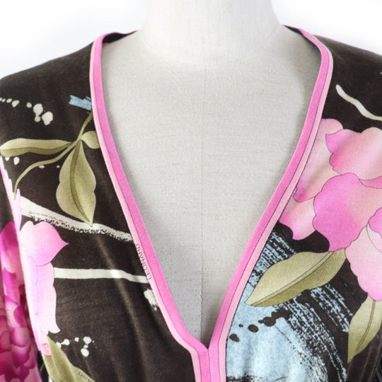LEONARD FASHION one piece 0320101 Main: 60% wool, Main: 40% silk multicolor Women M Used Authentic