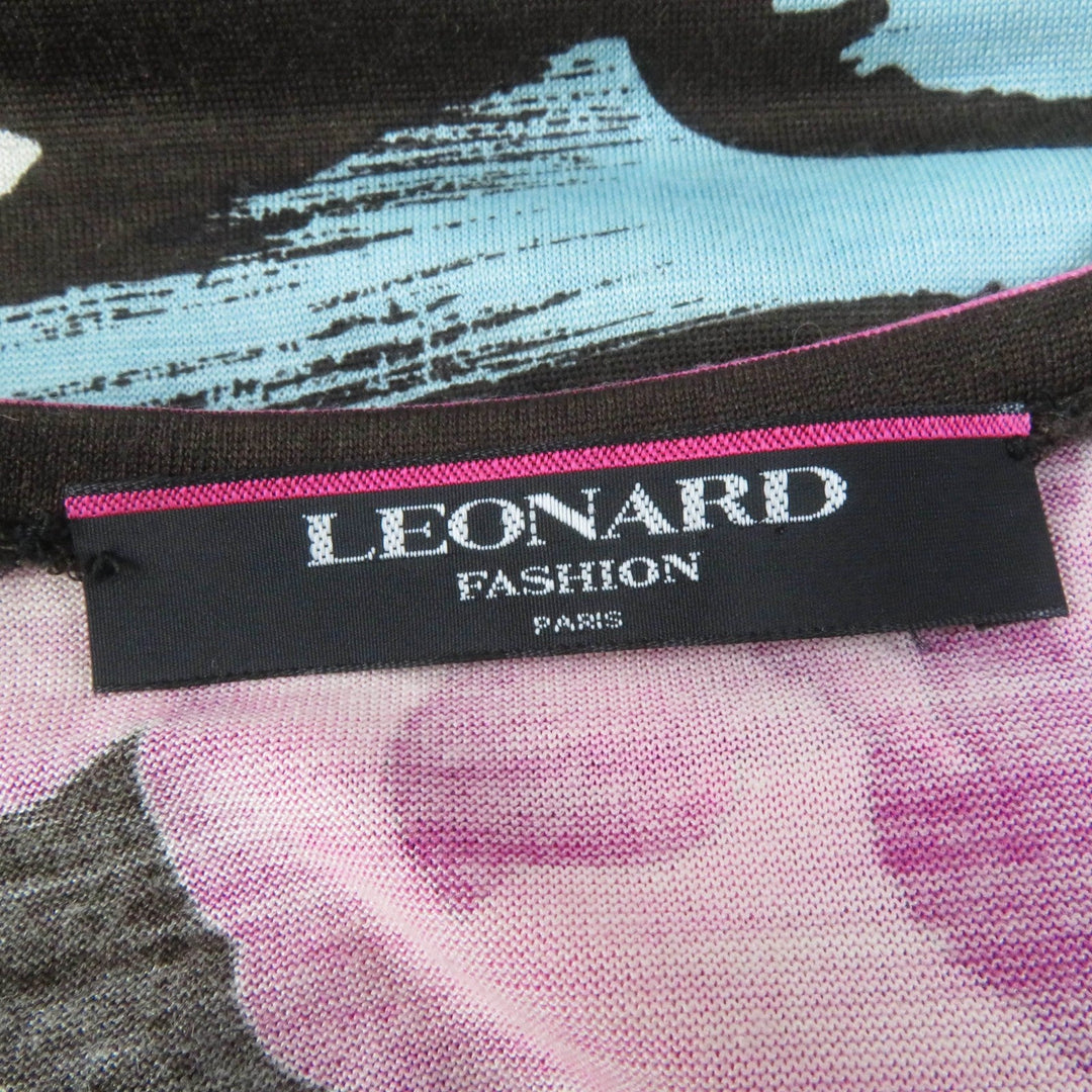 LEONARD FASHION one piece 0320101 Main: 60% wool, Main: 40% silk multicolor Women M Used Authentic