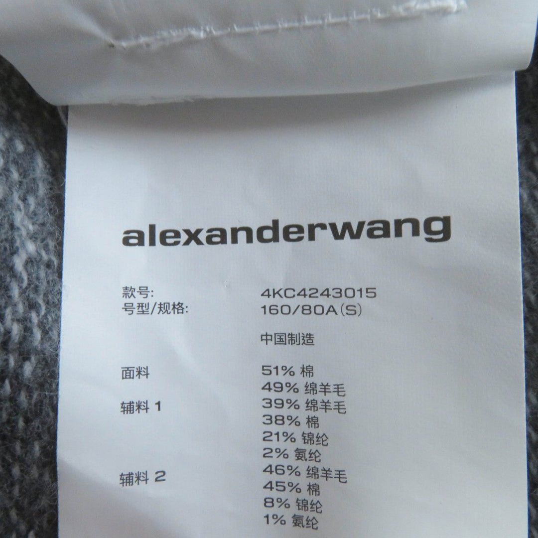 Alexander Wang cardigan 4KC4243015 cotton gray Women S Used Authentic