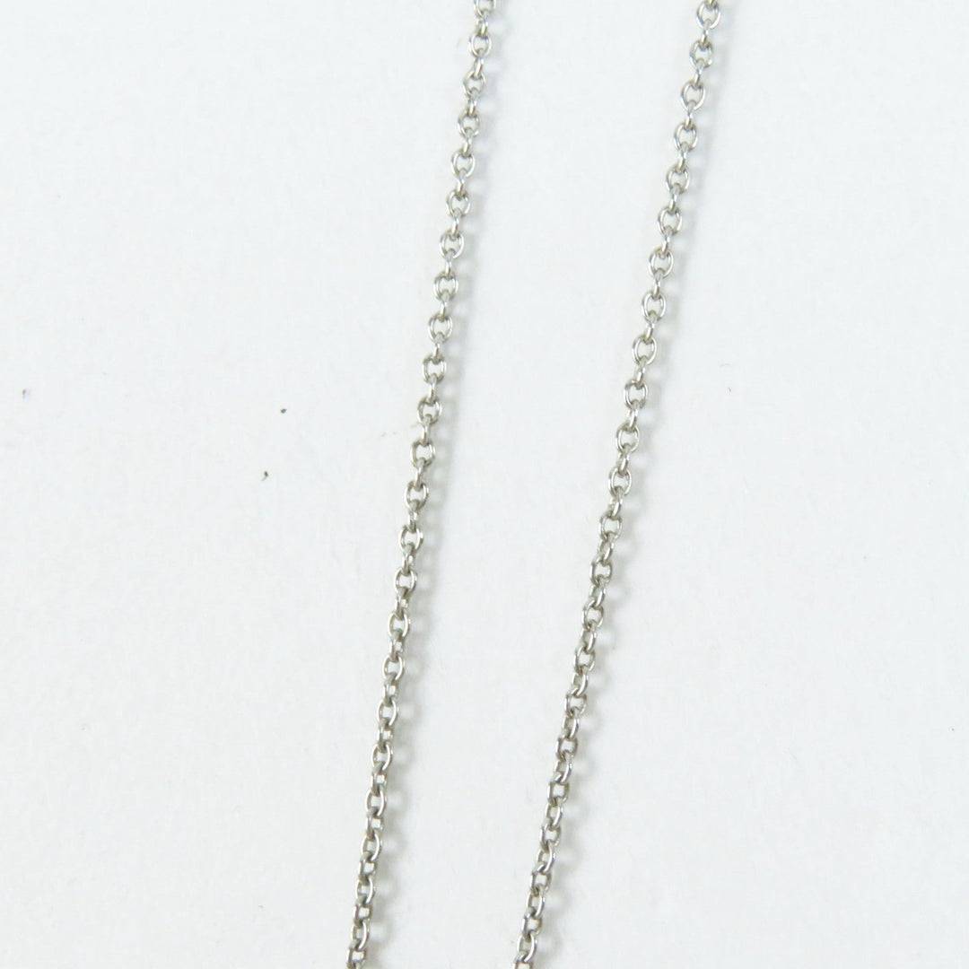 HERMES Necklace Main�FGold Plated Bordeaux Silver Cupidon Women Used Authentic