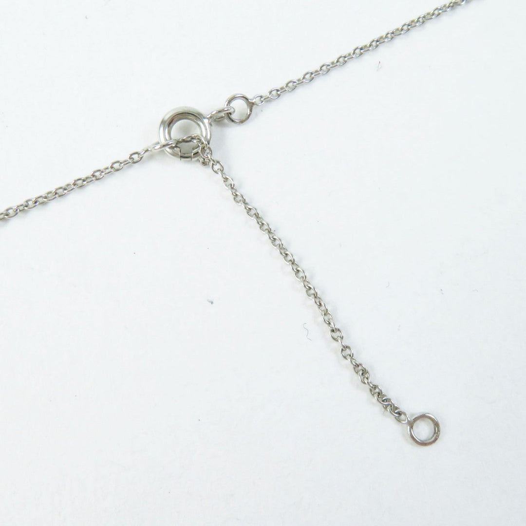 HERMES Necklace Main�FGold Plated Bordeaux Silver Cupidon Women Used Authentic