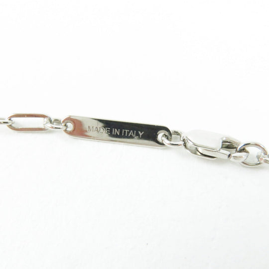 HERMES Necklace Palladium plated Silver Talisman Women Used Authentic