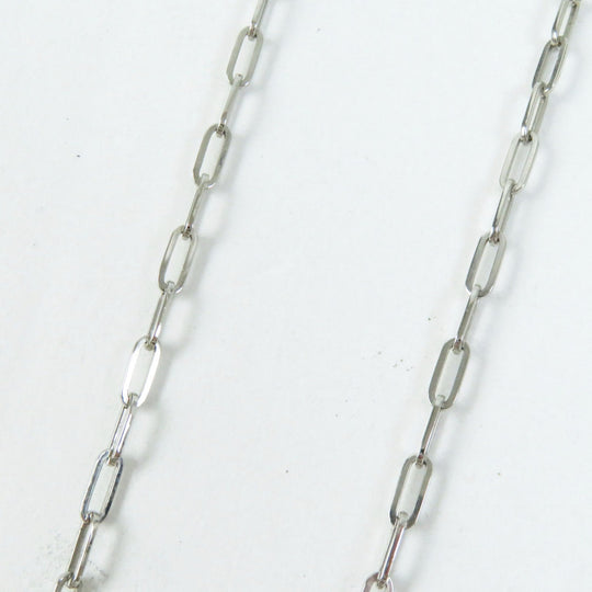 HERMES Necklace Palladium plated Silver Talisman Women Used Authentic
