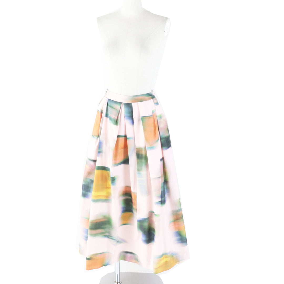 DRIES VAN NOTEN Long skirt Outer: 58% polyester, Outer: 42% cotton, Lining: 100% cotton Pink multi Women 34 Used Authentic
