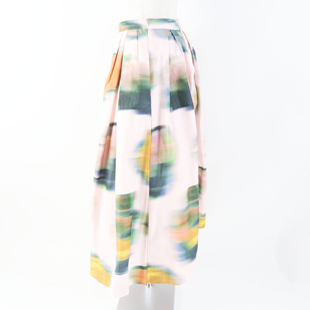 DRIES VAN NOTEN Long skirt Outer: 58% polyester, Outer: 42% cotton, Lining: 100% cotton Pink multi Women 34 Used Authentic