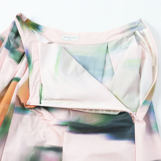 DRIES VAN NOTEN Long skirt Outer: 58% polyester, Outer: 42% cotton, Lining: 100% cotton Pink multi Women 34 Used Authentic