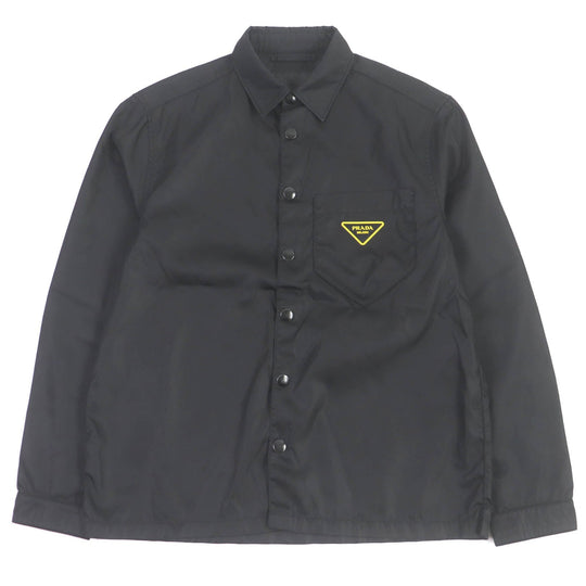 PRADA Blouson SC520 Main: 100% polyamide (nylon) black Re-Nylon Shirt mens S Used Authentic