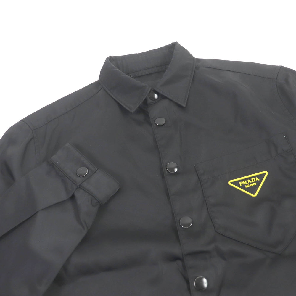 PRADA Blouson SC520 Main: 100% polyamide (nylon) black Re-Nylon Shirt mens S Used Authentic