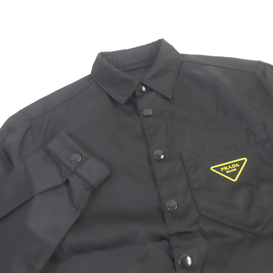 PRADA Blouson SC520 Main: 100% polyamide (nylon) black Re-Nylon Shirt mens S Used Authentic